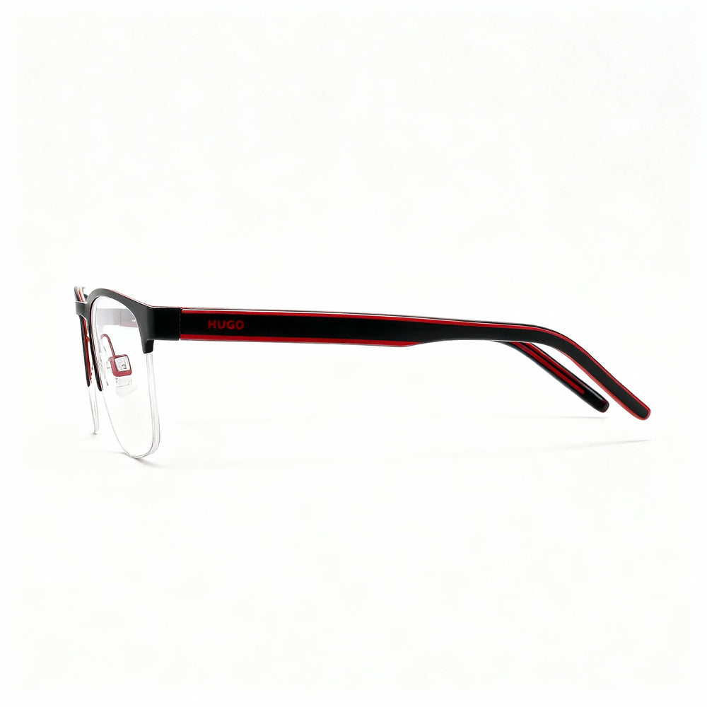 Hugo Boss Hg 1247 Square Eyeglasses for Women — front view, Alloy Steel