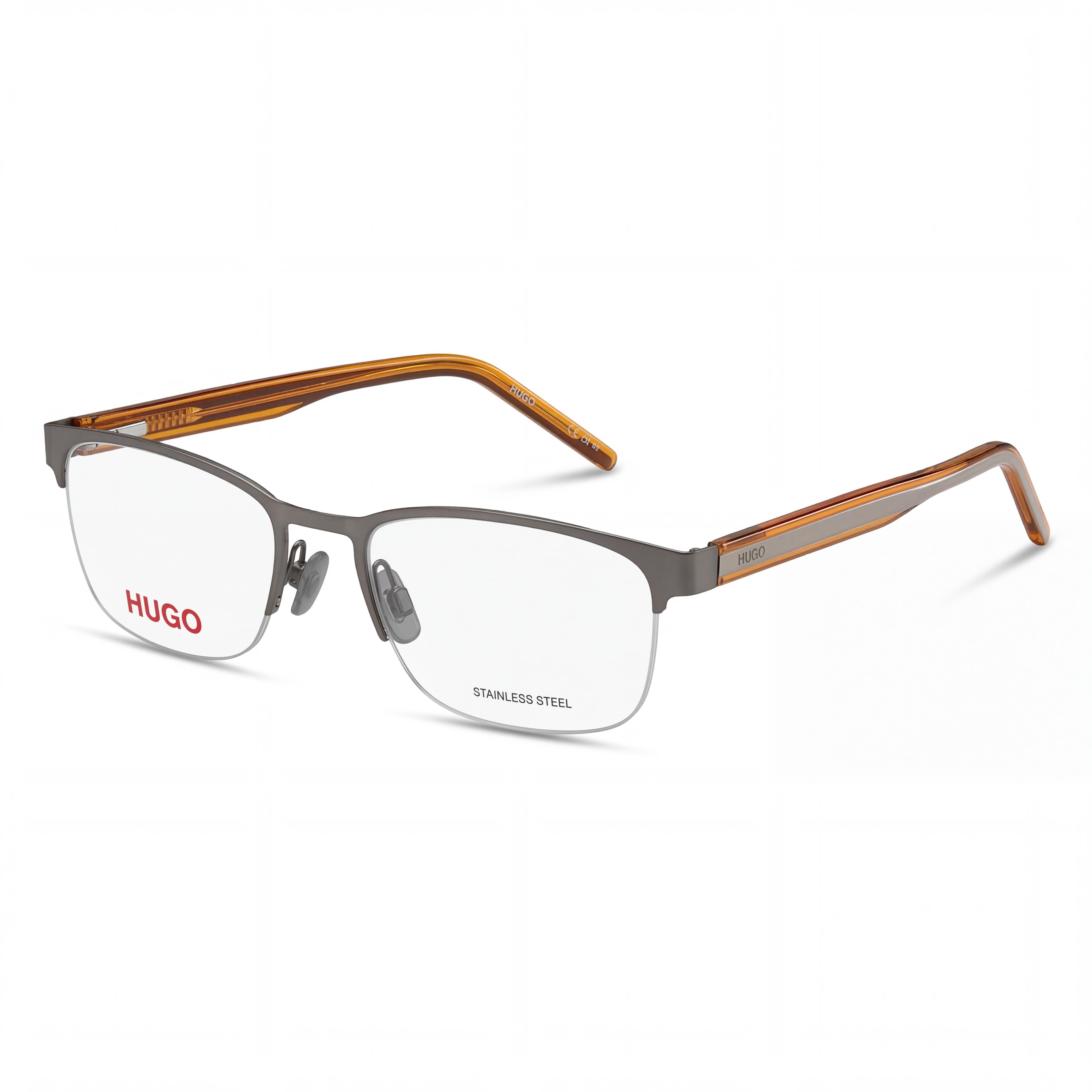 Gafas de hombre Hugo Boss Hg 1247 Ruthen Green Rectangulares, Photo 1