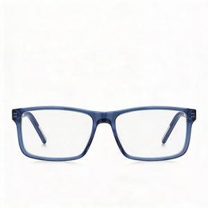 Hugo Boss Hg 1262 Rectangle Eyeglasses for Men — front view, ECO Acetate