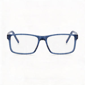 Hugo Boss Hg 1262 Rectangle Eyeglasses for Men — front view, ECO ACETATE