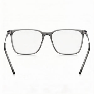Hugo Boss HG 1288 Square Eyeglasses Men — side view, Gray Light Acetate temples