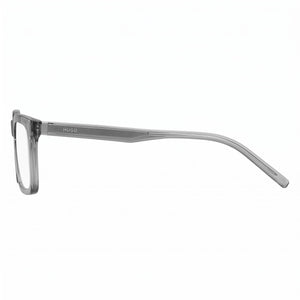 Hugo Boss HG 1317 Rectangle Eyeglasses Men — side view, Gray Cellulose temples