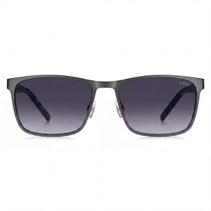 Hugo Boss Hg 1328/S Rectangle Sunglasses for Women — front view, Stainless Steel frame