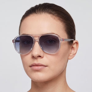 HUGO HG 1334/G/S Mask Sunglasses Women — side view, Non-Polarized Blue Sky Mirror lens