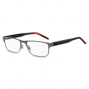 Hugo Boss HG1263 Silver Rectangle Eyeglasses for Men, Alloy Steel frame