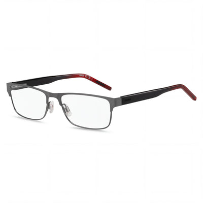 Hugo Boss HG1263 Silver Rectangle Eyeglasses for Men, Alloy Steel frame