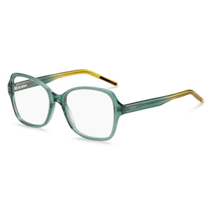 Hugo Boss HG1267 Green Square Eyeglasses for Women, Acetate frame