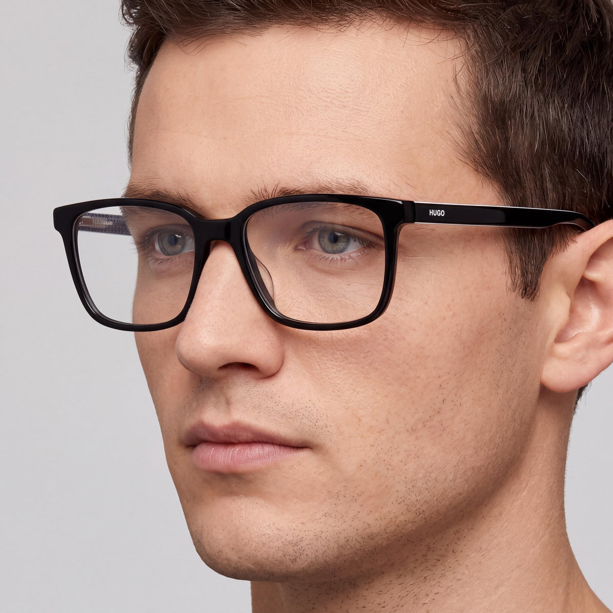 Gafas graduadas cuadradas Hugo Boss Hugo 1010 negras para hombre, 54mm, Photo 4