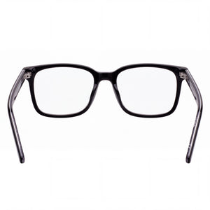 Hugo Boss Hugo 1010 Square Eyeglasses Men — side view, Black Acetate temples