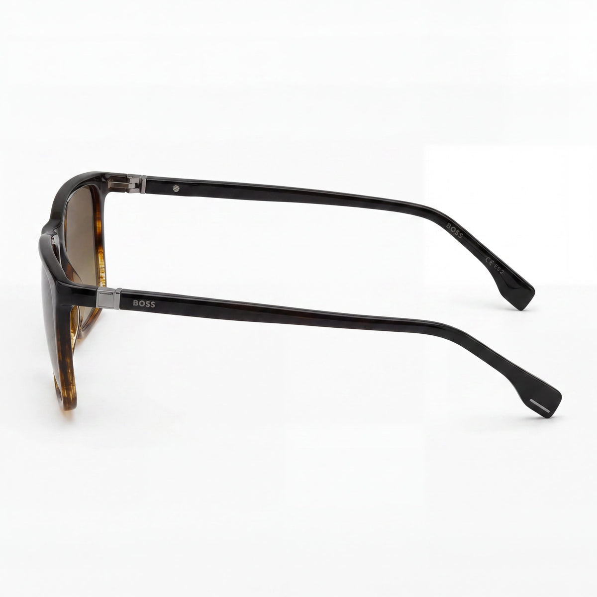 Gafas de sol rectangulares para hombre Hugo Boss INTERNATIONAL de carey marrón, 56 mm, Photo 3