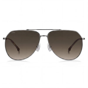 Hugo Boss INTERNATIONAL Aviator Sunglasses for Men — front view, Metal frame