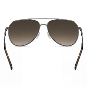 Hugo Boss INTERNATIONAL Aviator Sunglasses for Men — interior view, Non-Polarized lens detail
