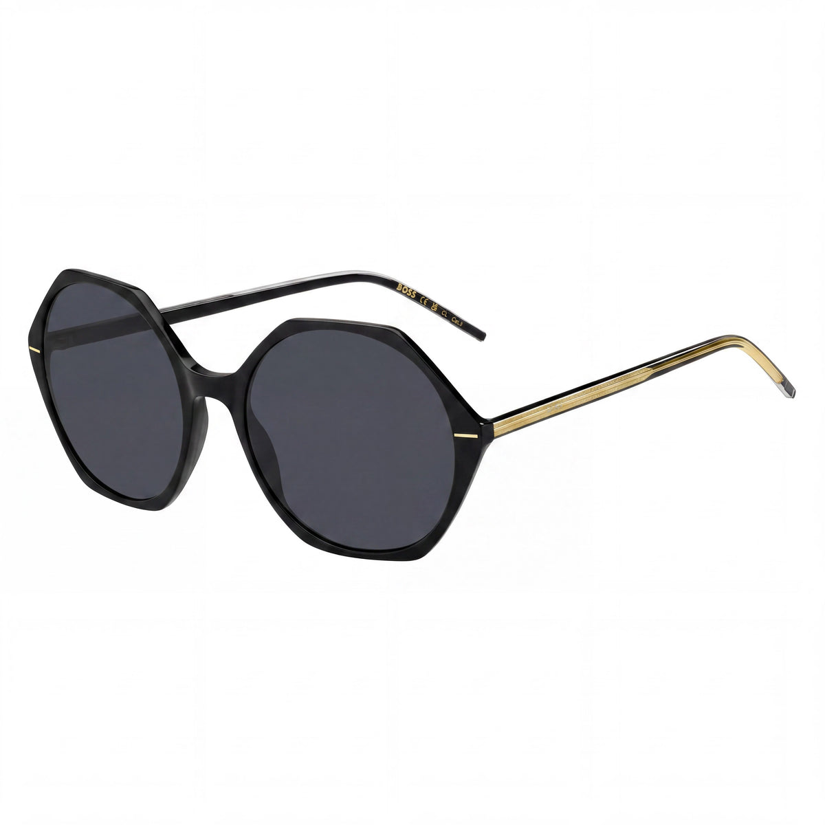 Gafas de sol unisex Hugo Boss ligeras y minimalistas con cristales negros, 56mm, Photo 1
