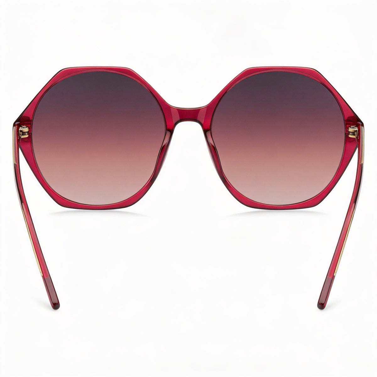 Gafas de sol Hugo Boss ligeras y minimalistas para mujer con montura de magnesio color cereza y protección UV 56-18-140, Photo 3