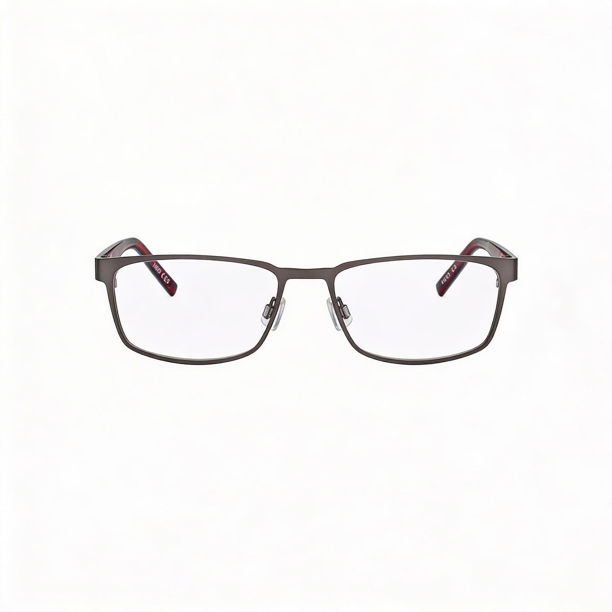 Hugo Boss Rectangle Eyeglasses Unisex, Matte Dark Ruthenium, Photo 2