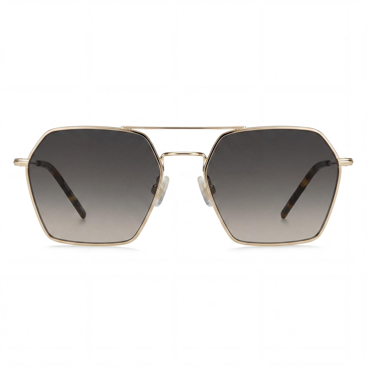 Gafas de sol de aviador minimalistas en oro rosa para mujer de Hugo Boss, 54 mm, Photo 2