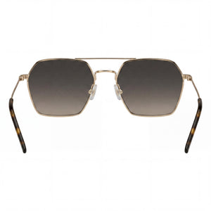 Hugo Boss Minimalist Aviator Sunglasses for Women — interior view, Non-Polarized lens detail