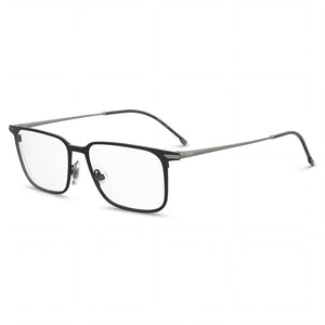 Hugo Boss Modern Matt Black Rectangle Eyeglasses Unisex, Titanium frame