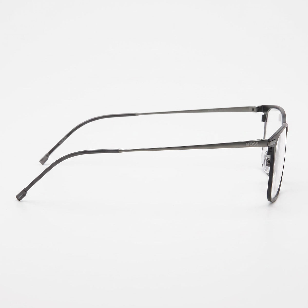 Hugo Boss Modern Matt Black Rectangle Eyeglasses Unisex, 55mm, Photo 3