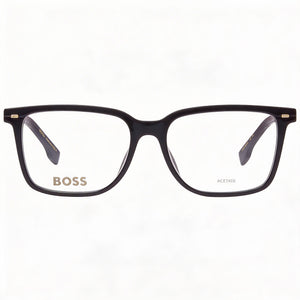 Hugo Boss Modern Rectangle Sunglasses for Men — front view, Acetate frame