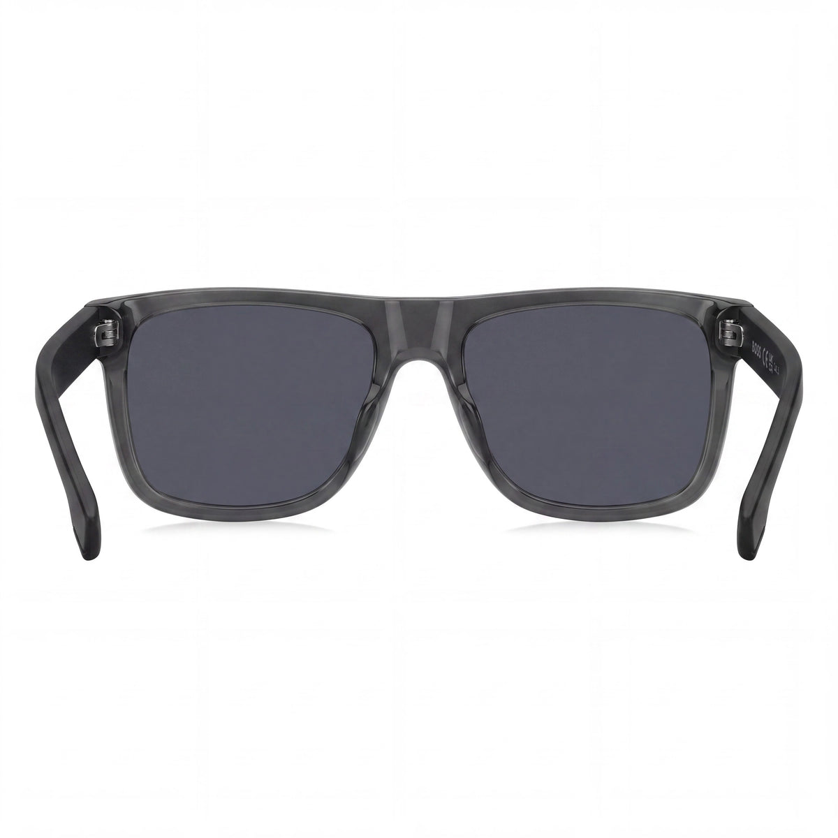 Gafas de sol rectangulares para hombre Hugo Boss modernas, negras/grises, 55 mm, Photo 4