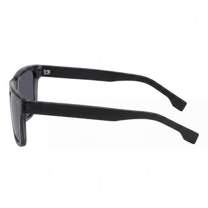 Hugo Boss Modern Rectangle Sunglasses Men — side view, Non-Polarized Grey Black lens