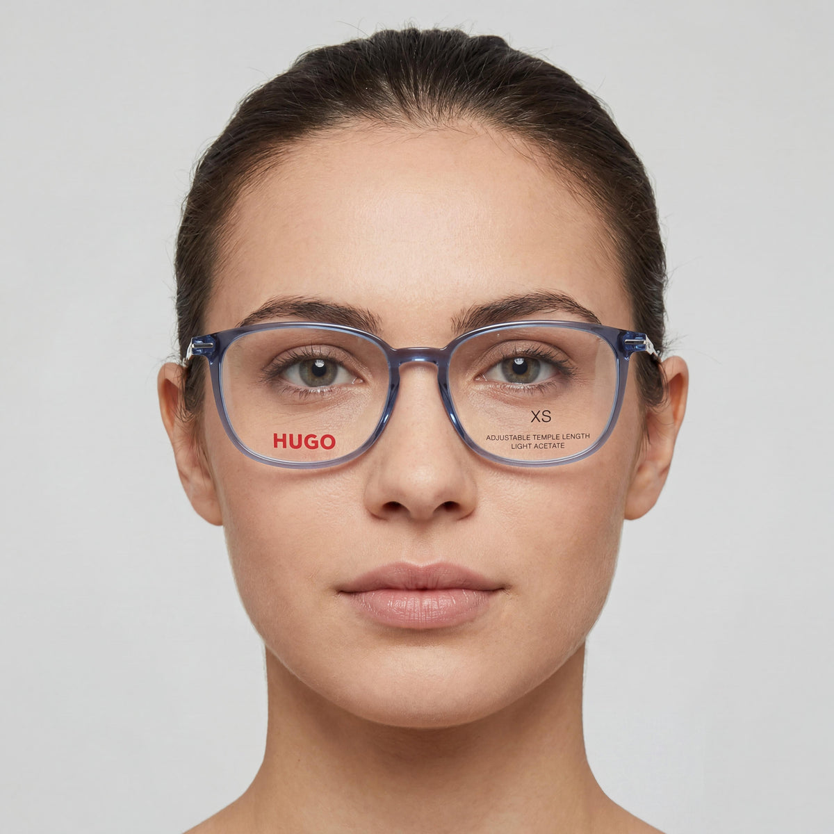 Gafas para mujer Hugo Boss Modern Blue rectangulares, magnesio de 52 mm, Photo 4