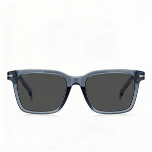 Hugo Boss Modern Rectangle Sunglasses for Men — front view, Acetate frame
