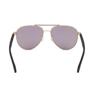 Hugo Boss Modern Aviator Sunglasses Unisex — side view, Non-Polarized Yellow Blue Shaded lens
