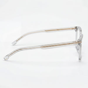 Hugo Boss Modern Square Eyeglasses for Men — front view, Acetate