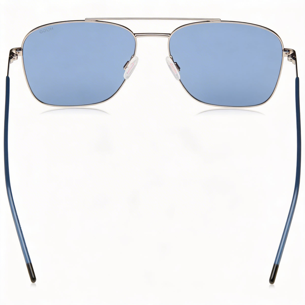 HUGO Modern Matte Ruthenium Rectangle Sunglasses for Men, 57mm, Photo 2
