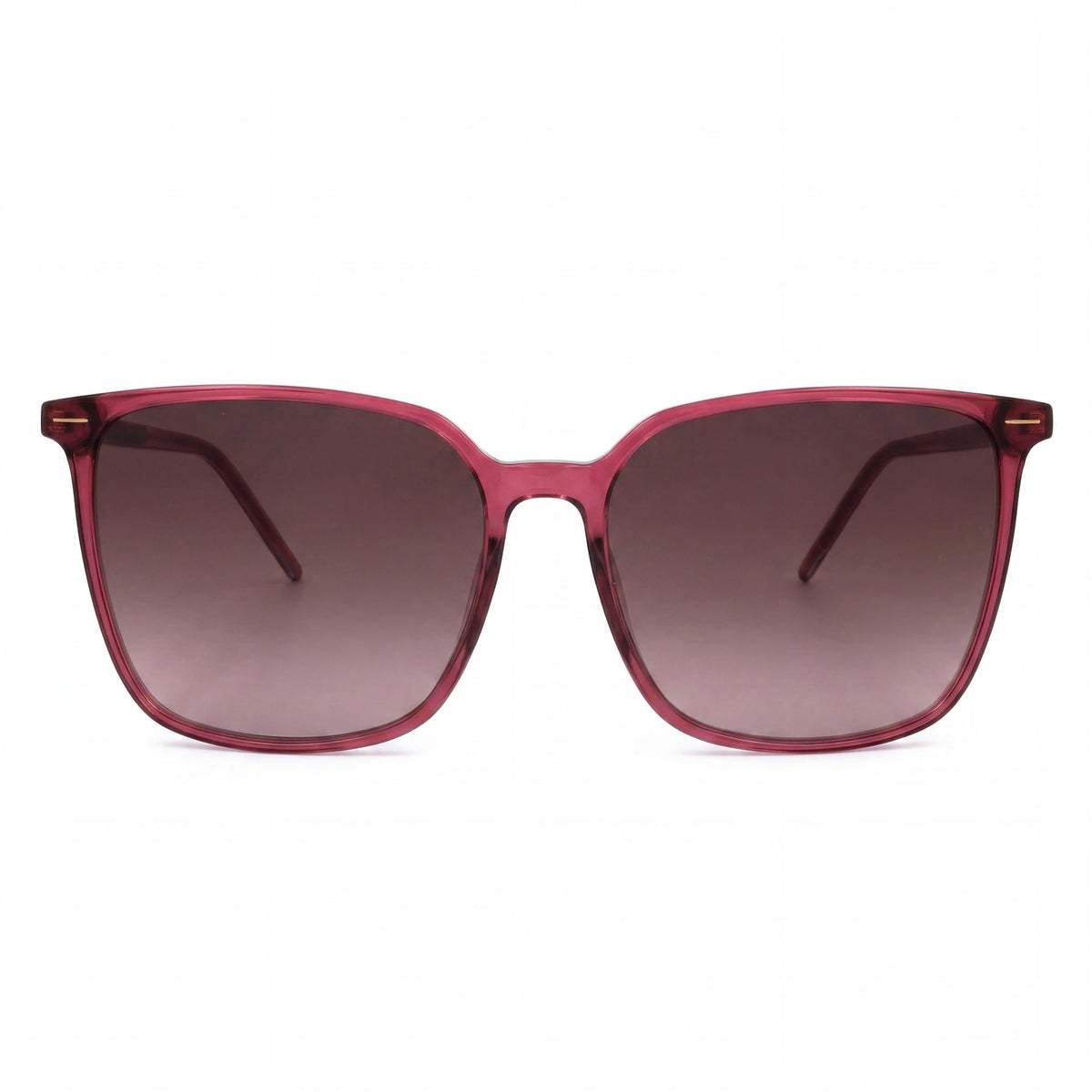 Gafas de sol cuadradas Hugo Boss Modern en color burdeos para mujer, 57 mm, Photo 2