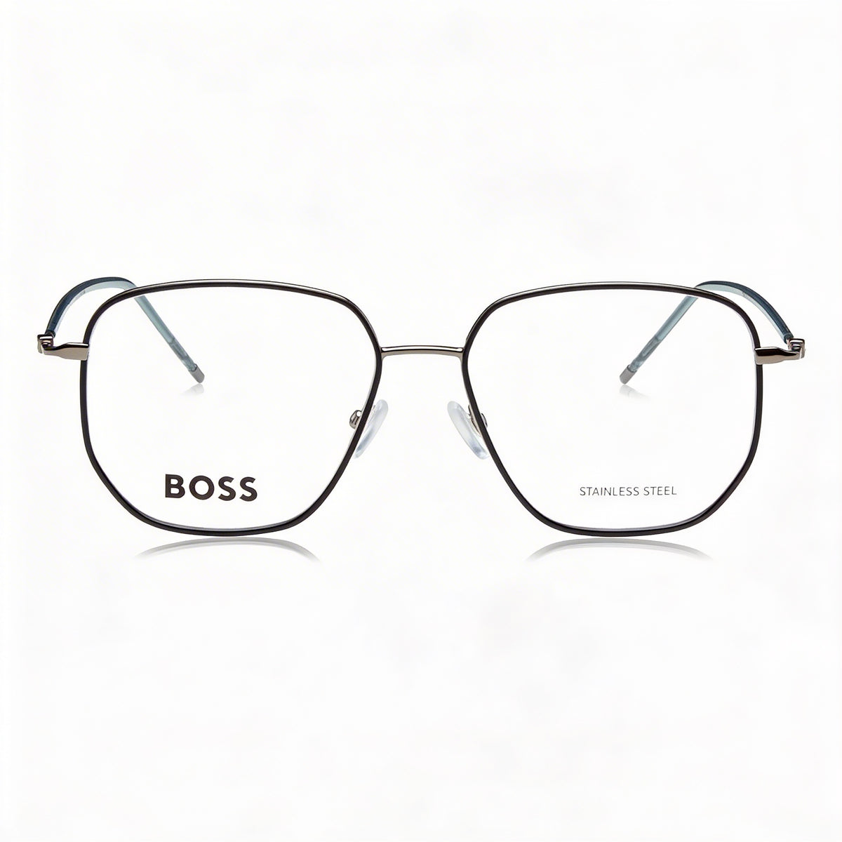 Gafas Hugo Boss cuadradas rutenio oscuro petróleo unisex, 53mm, Photo 2