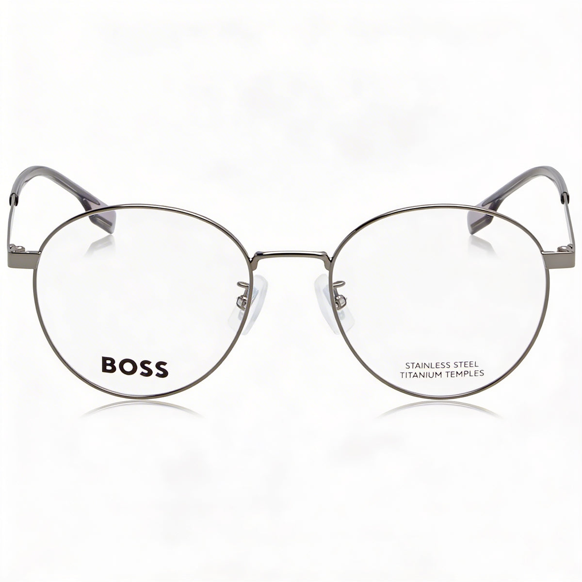 Hugo Boss Panthos 1475/f Dark Ruthenium Round Eyeglasses for Men, 47mm, Photo 2