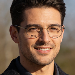 Hugo Boss Panthos 1475/f Silver Eyeglasses Men — lifestyle wear, museum visits and gallery days