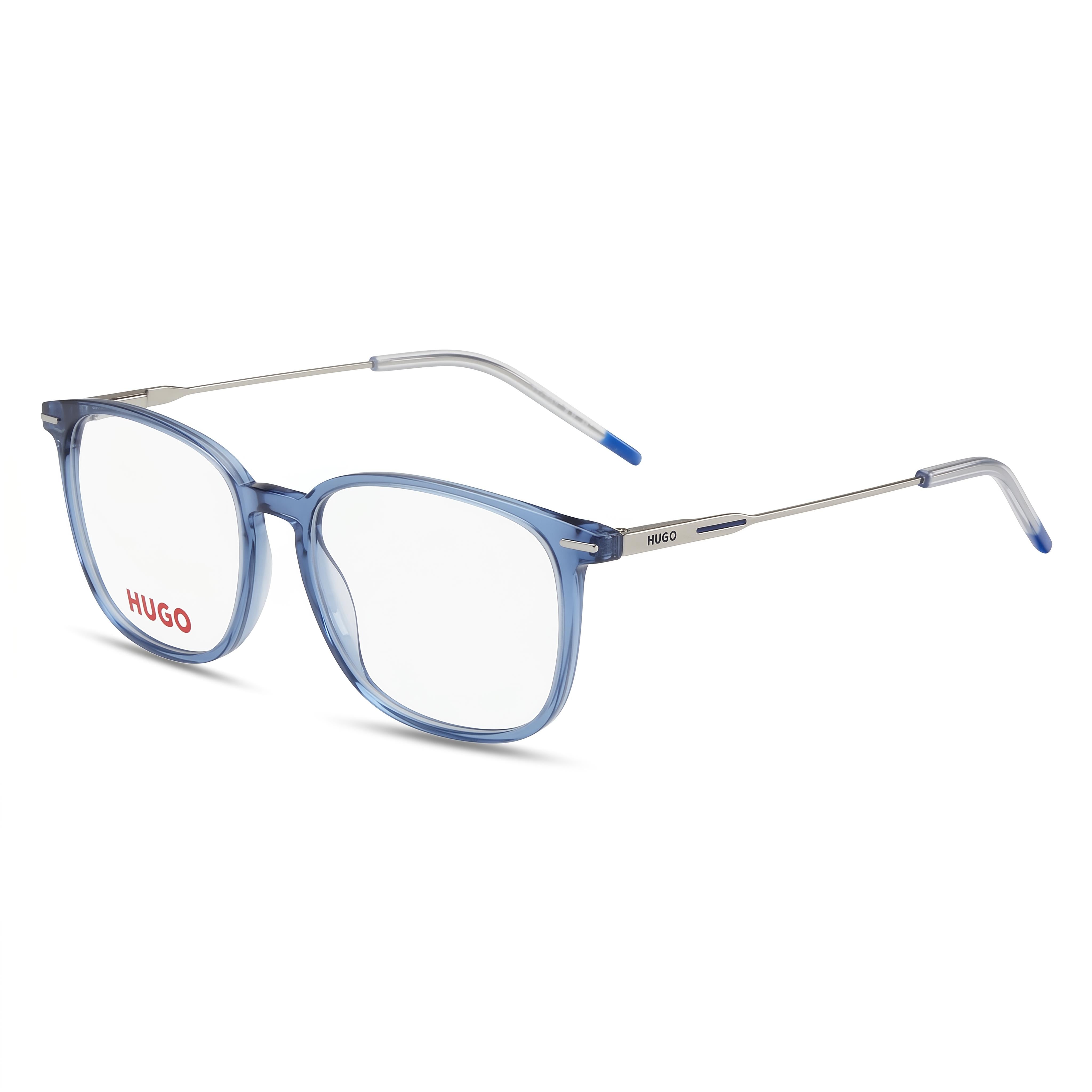 Hugo Boss PJP/16 Blue Rectangle Eyeglasses for Men, Acetate 52mm, Photo 1