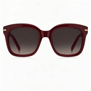 Hugo Boss Square Sunglasses for Women — front view, Acetate frame