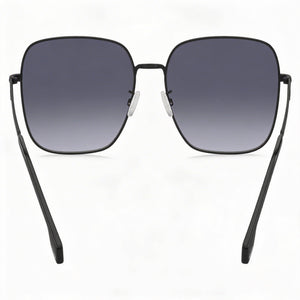 Hugo Boss Style & Expression Square Sunglasses Unisex — side view, Non-Polarized Dark Grey Shaded lens