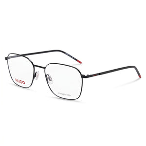 Hugo Boss Temporary Matt Black Rectangle Eyeglasses for Men, Metal frame