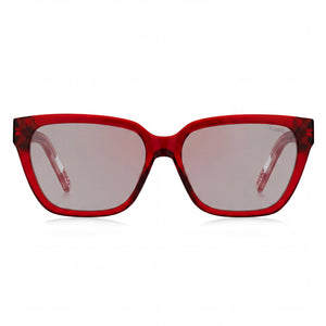 HUGO Contemporary Square Sunglasses for Women — front view, Acetate frame