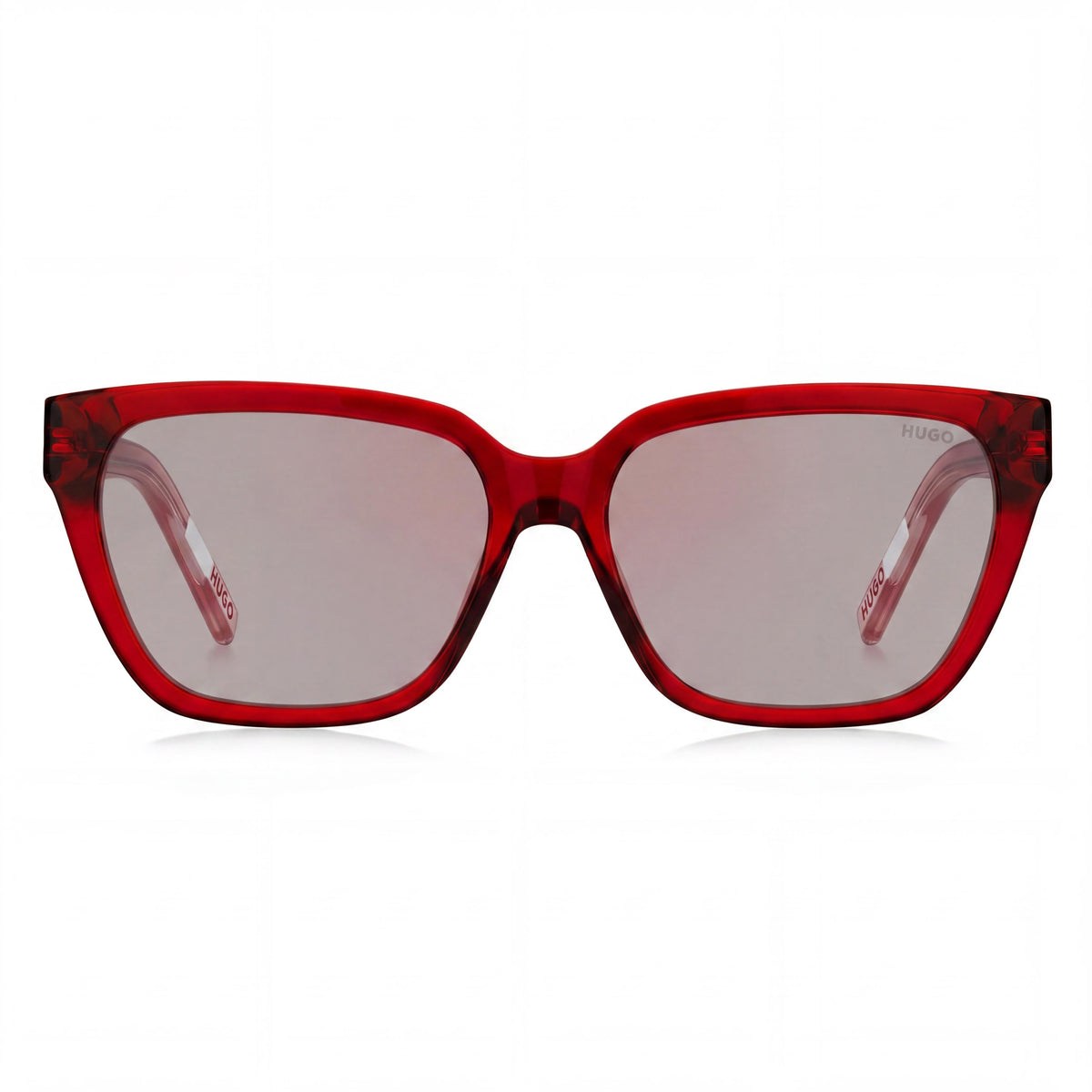 Gafas de sol cuadradas HUGO Contemporary para mujer, color rojo/rosa, 56 mm, Photo 2