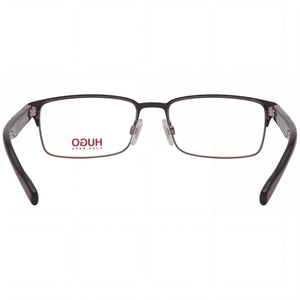 HUGO Hg 0136 Rectangle Eyeglasses Unisex — front view, Alloy Steel