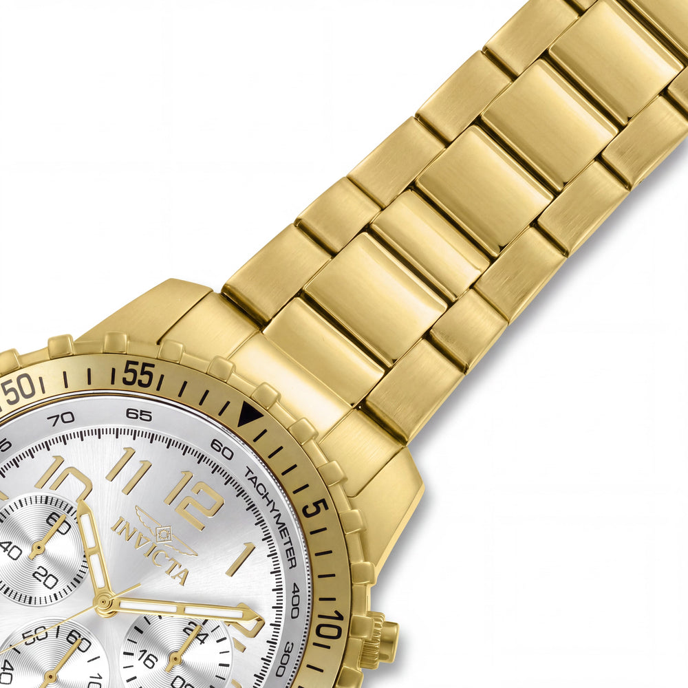 Invicta 11369 Men's Watch — side view, Gold-plated Stainless Steel case 45mm