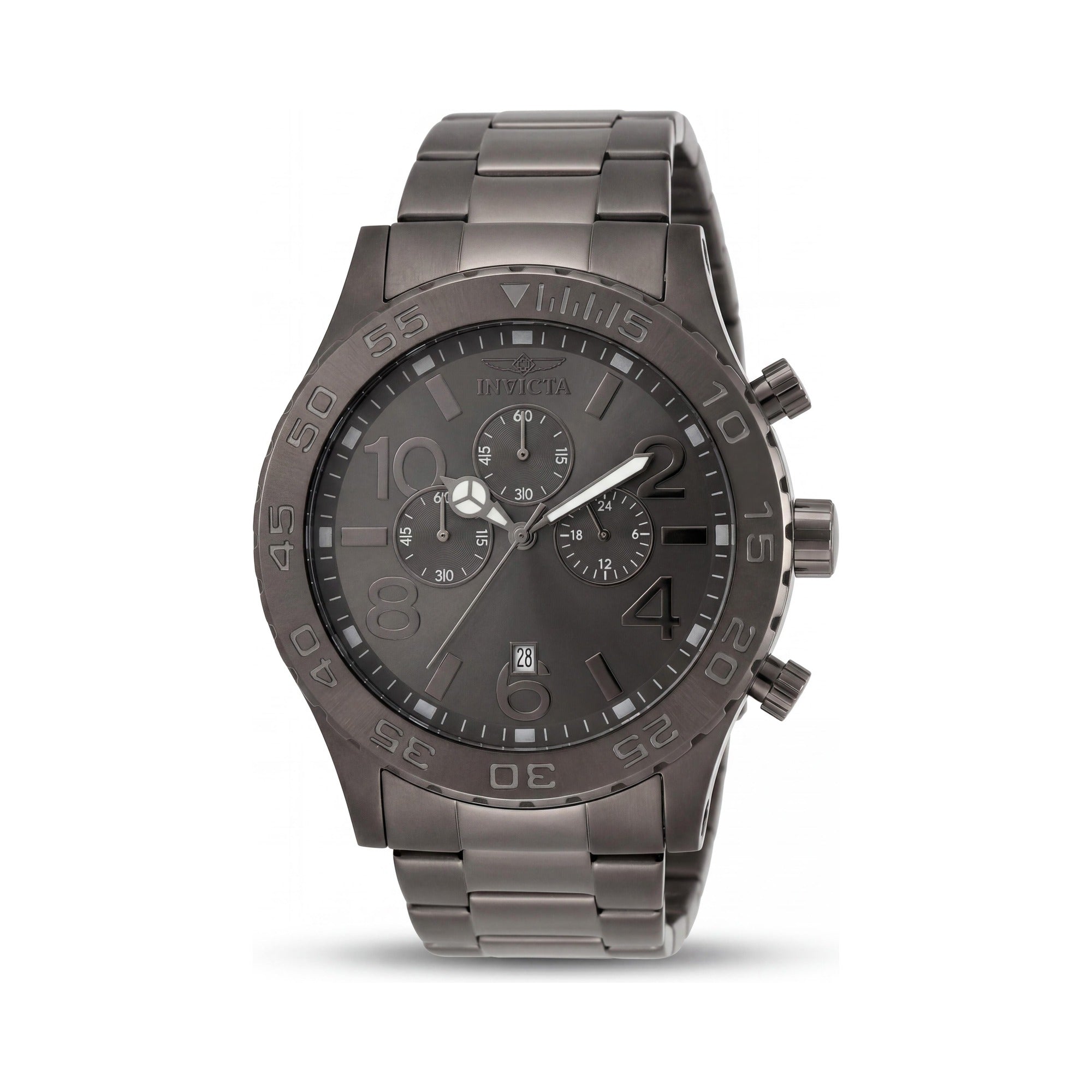 Reloj Cronógrafo Invicta 1272 para Hombre, Esfera Negra, Acero Inoxidable 50mm, Photo 1