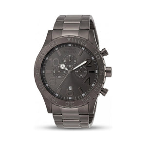 Invicta 1272 Black Dial Stainless Steel Men's Watch, 50mm