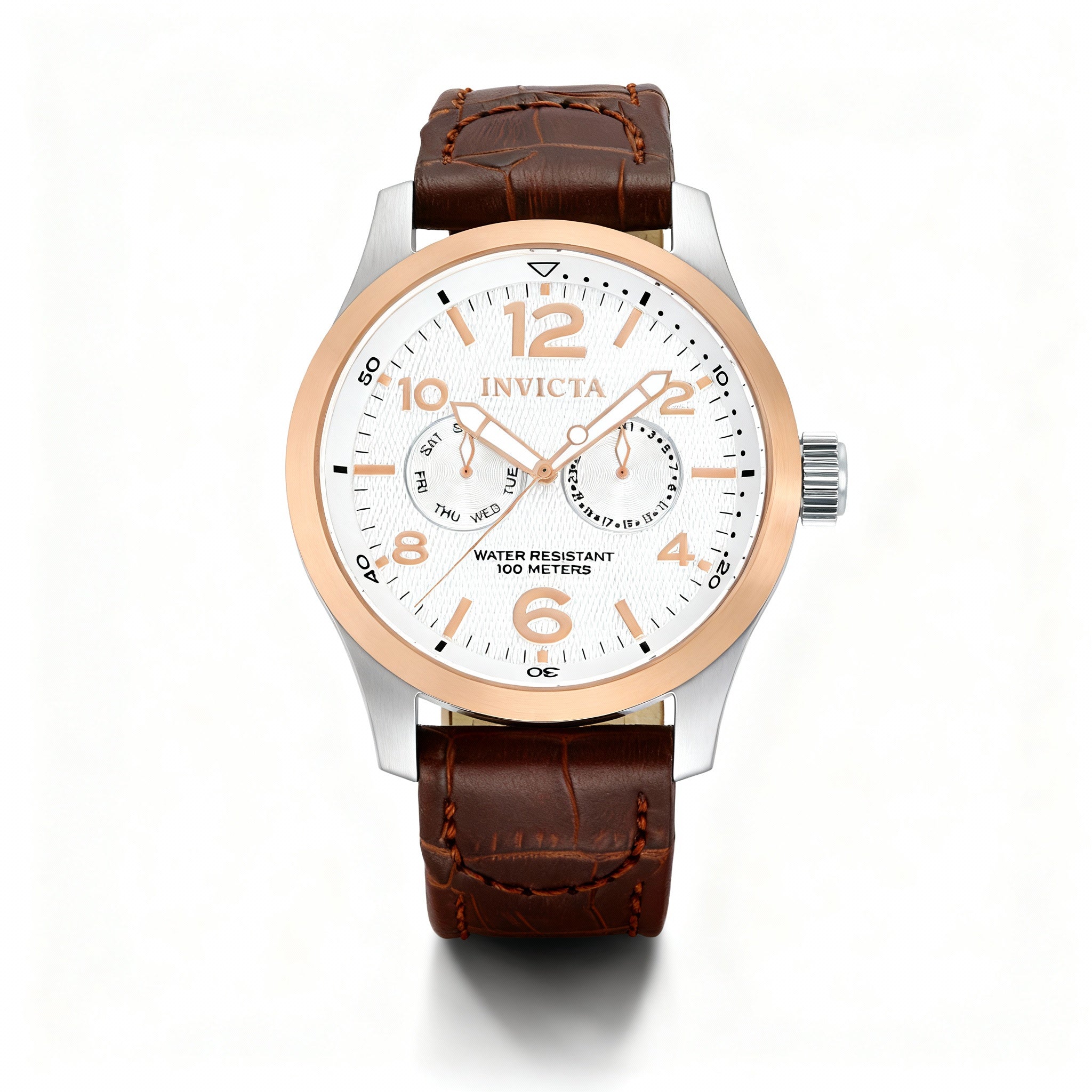 Invicta Mens 13010 I-Force Men's Silver, Rose Gold, Brown Watch, 48mm, Photo 1