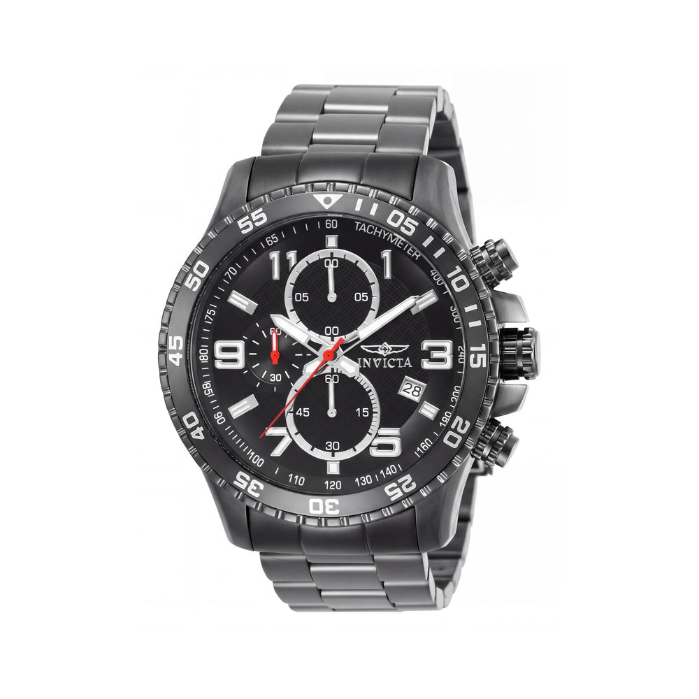 Invicta 14879 Black Stainless Steel Men's Watch, 45mm