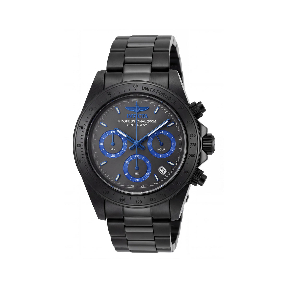 Invicta 17313 Reloj de Pulsera Cronógrafo para Hombre, Acero Inoxidable Chapado en Ion Negro, Cuarzo, 200m Resistente al Agua, 40mm, Photo 1