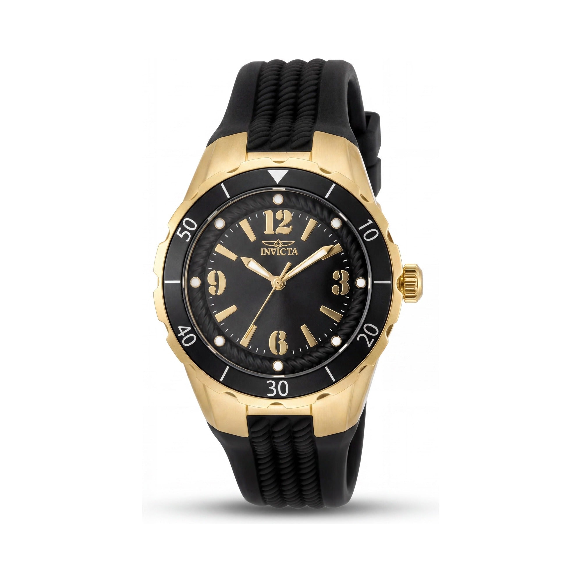 Reloj Invicta 17486 para mujer, esfera negra de acero inoxidable de 38 mm, Photo 1