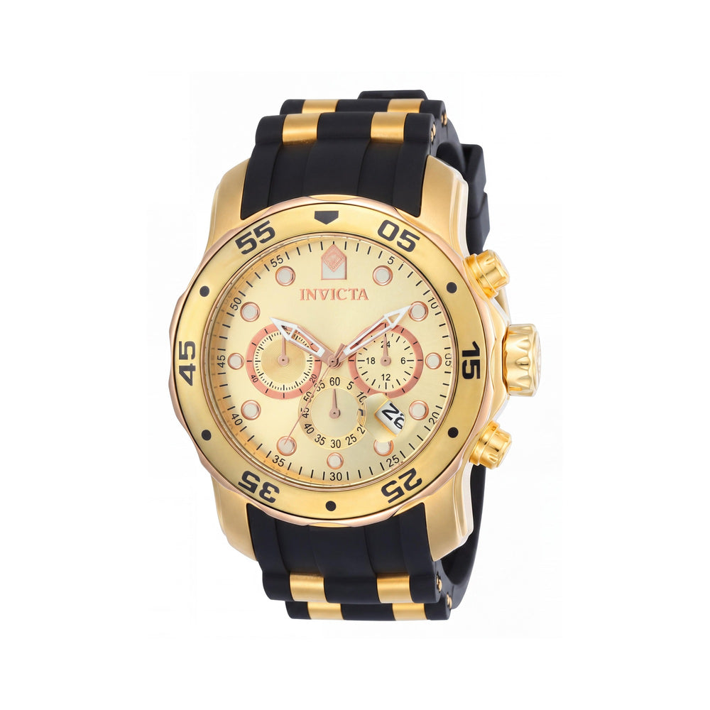 Invicta 17884 Gold Stainless Steel Men's Watch, 49mm